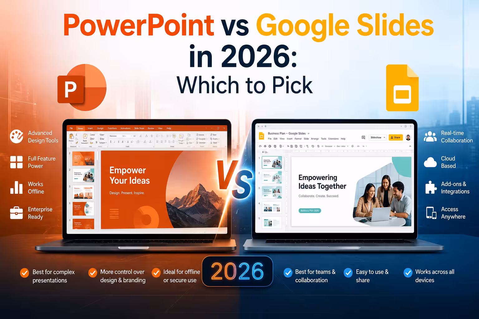 PowerPoint vs Google Slides in 2026: Which to Pick