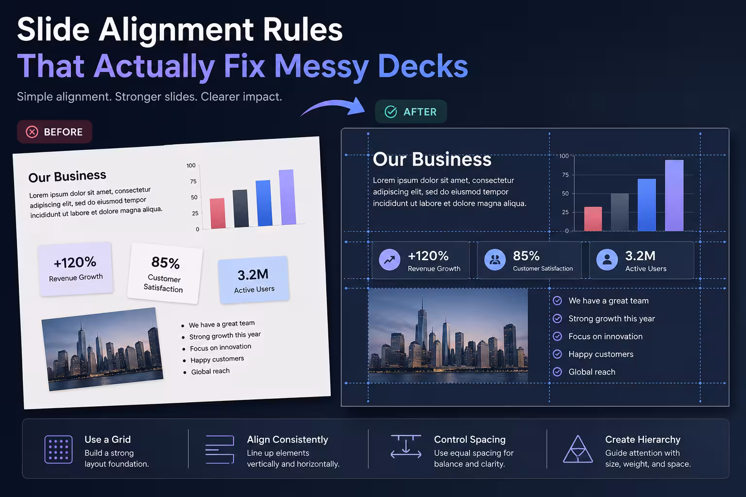 Slide Alignment Rules That Actually Fix Messy Decks