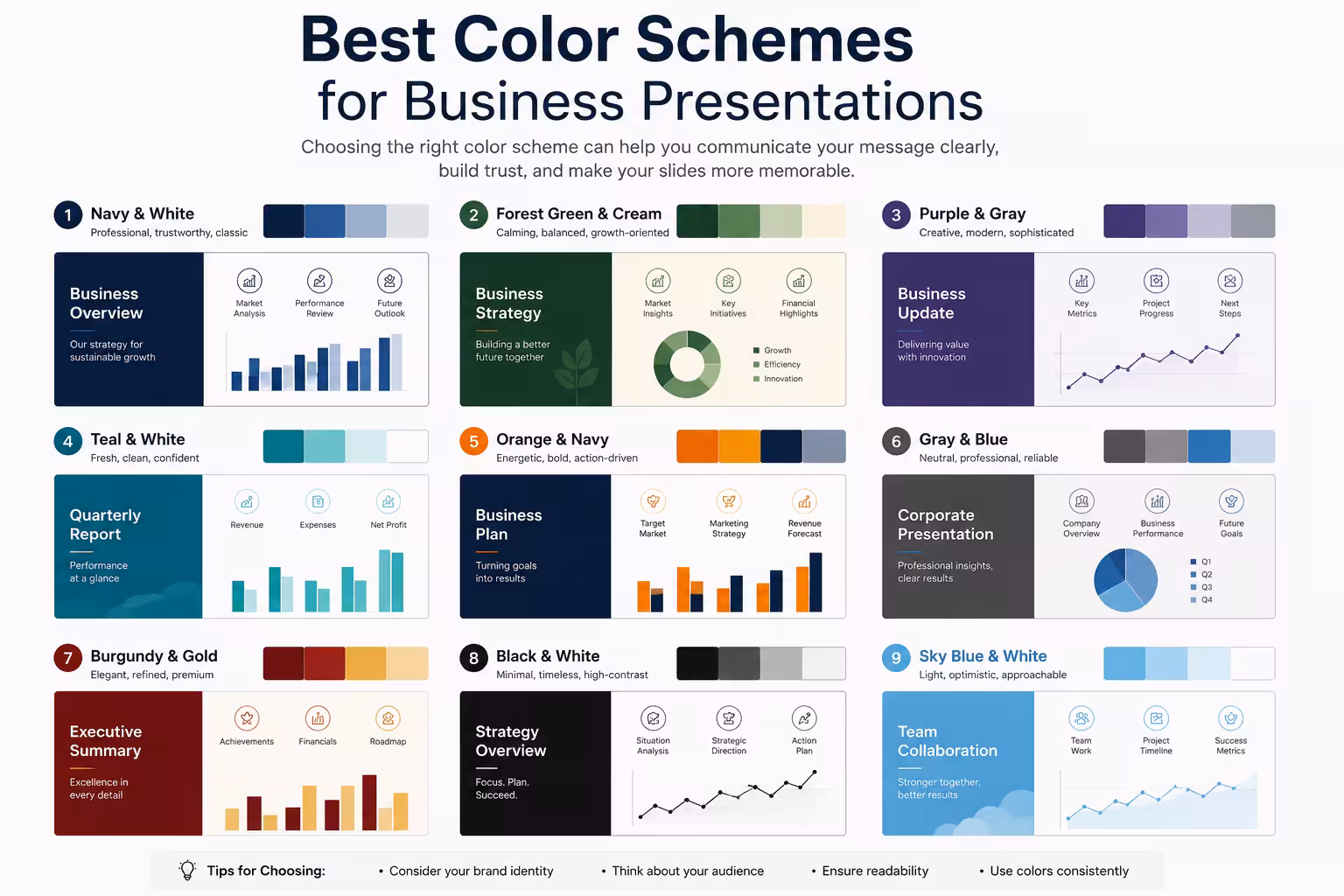 Best Color Schemes for Business Presentations