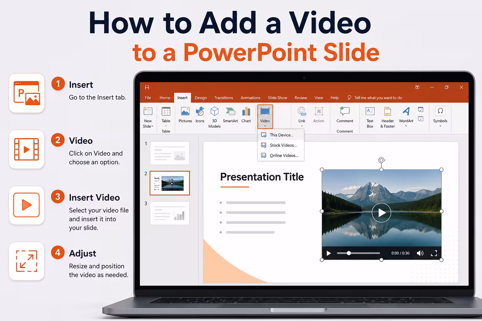 How to Add a Video to a PowerPoint Slide