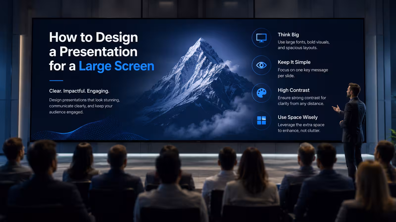 How to Design a Presentation for a Large Screen