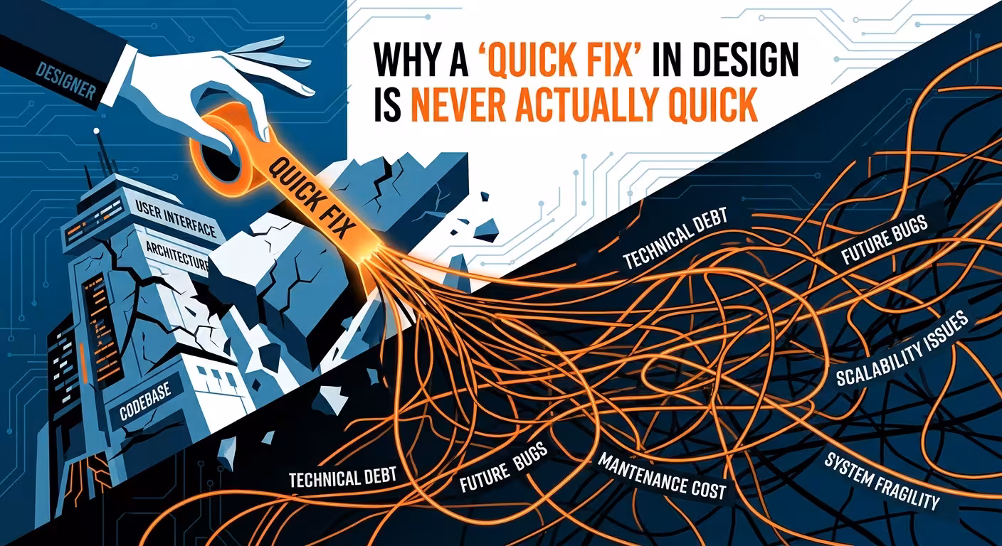 Why a "Quick Fix" in Design Is Never Actually Quick