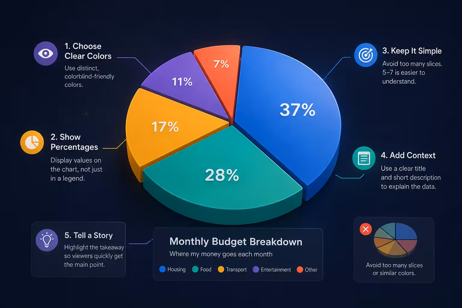 How to Make a Beautiful Pie Chart People Can Actually Read