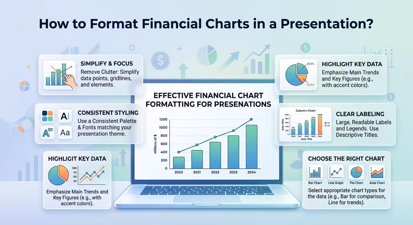 How to Format Financial Charts in a Presentation?