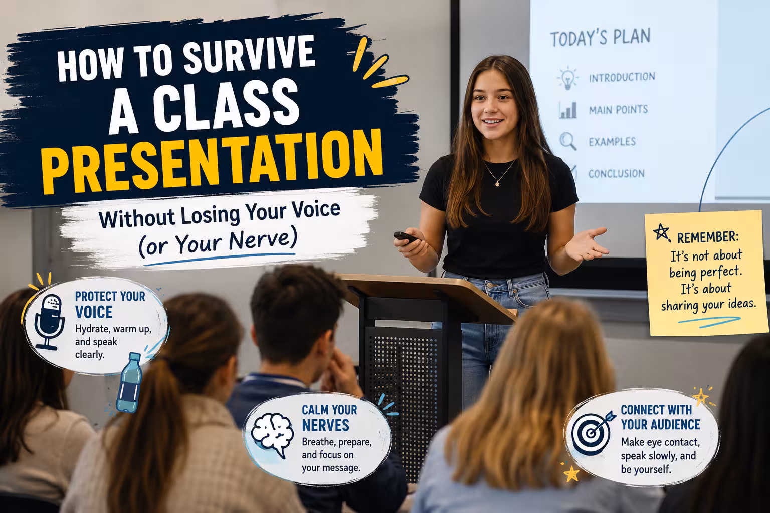How to Survive a Class Presentation Without Losing Your Voice (or Your Nerve)