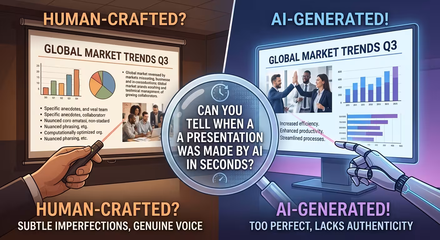 Can You Tell When a Presentation Was Made by AI in Seconds?