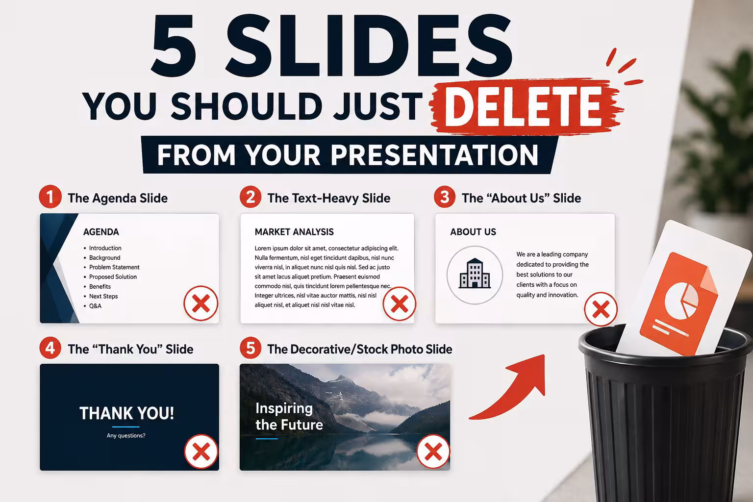 5 Slides You Should Just Delete From Your Presentation