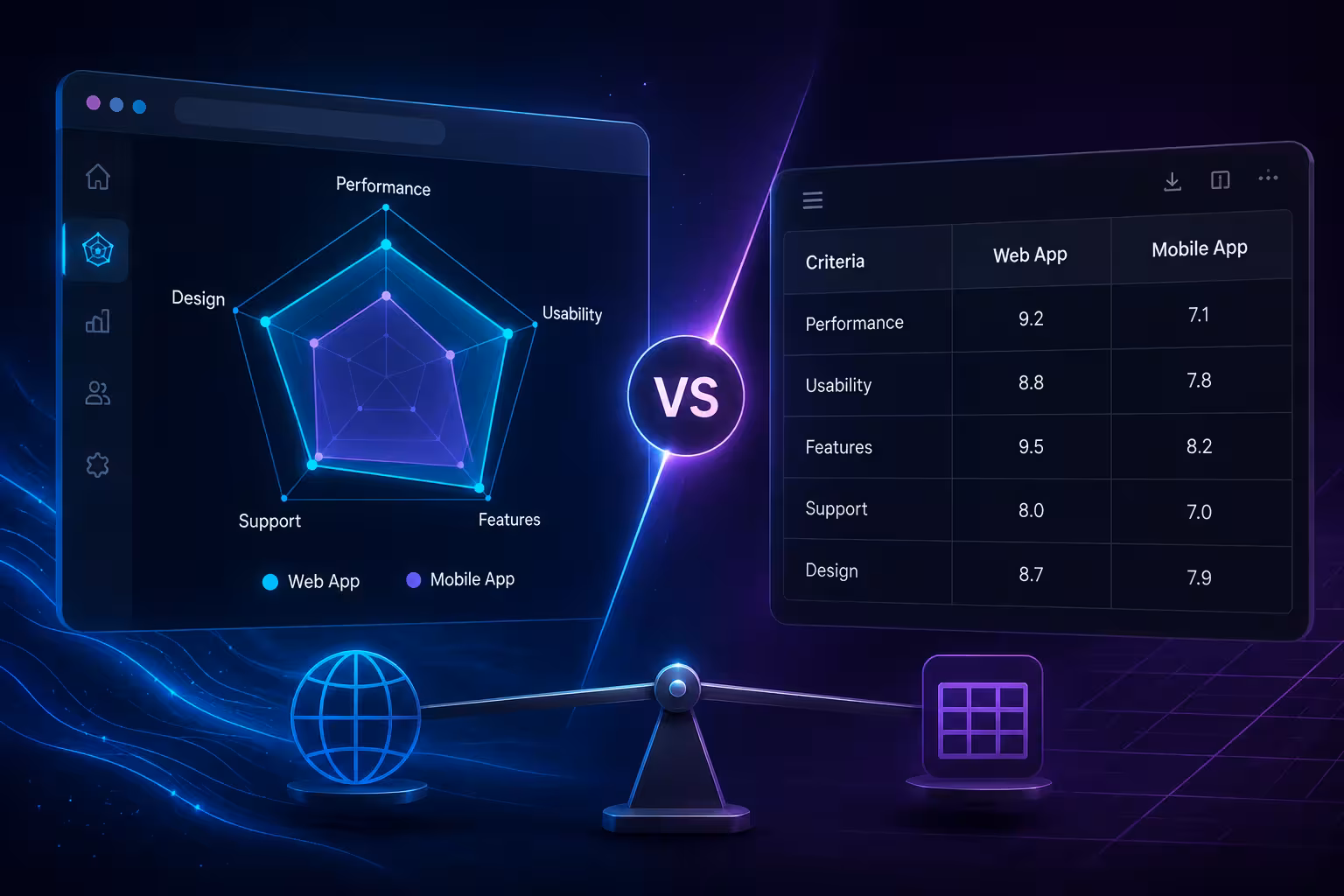 Radar Chart vs. Table: When the Web Actually Wins