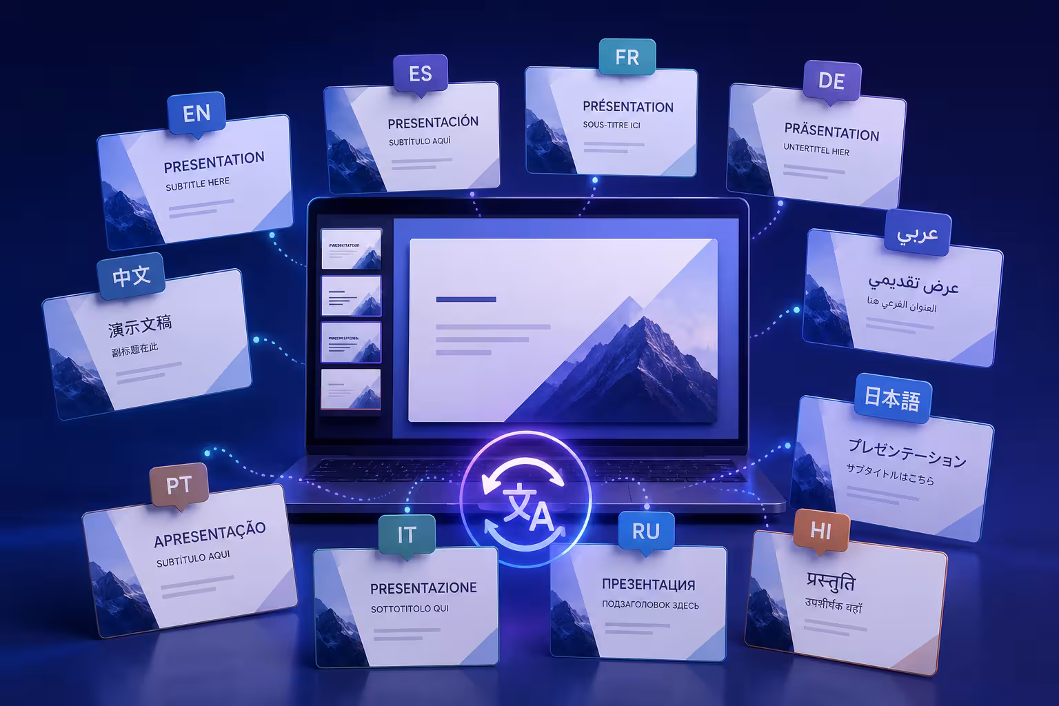 How to Translate a Presentation Into 10 Languages Without Redesigning It