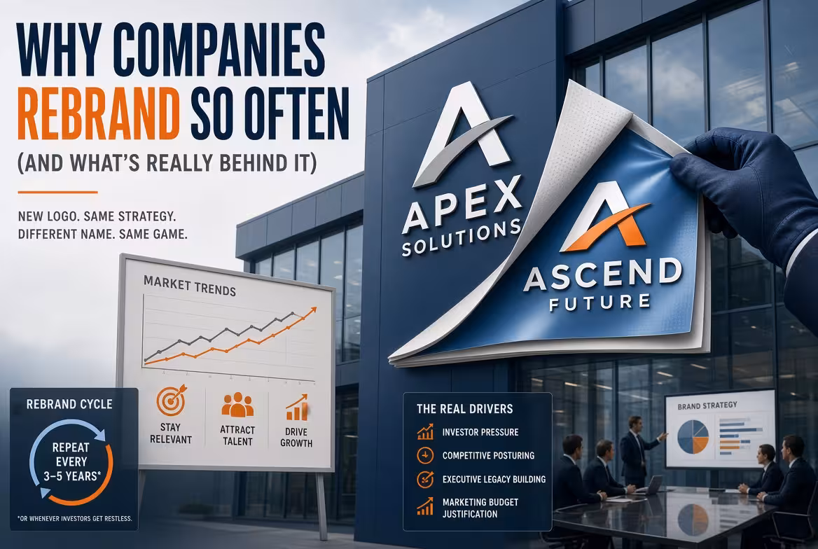 Why Companies Rebrand So Often (And What's Really Behind It)