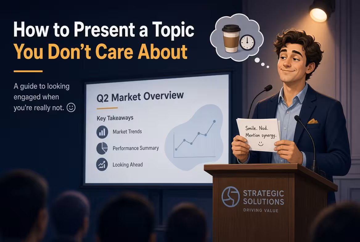 How to Present a Topic You Don't Care About