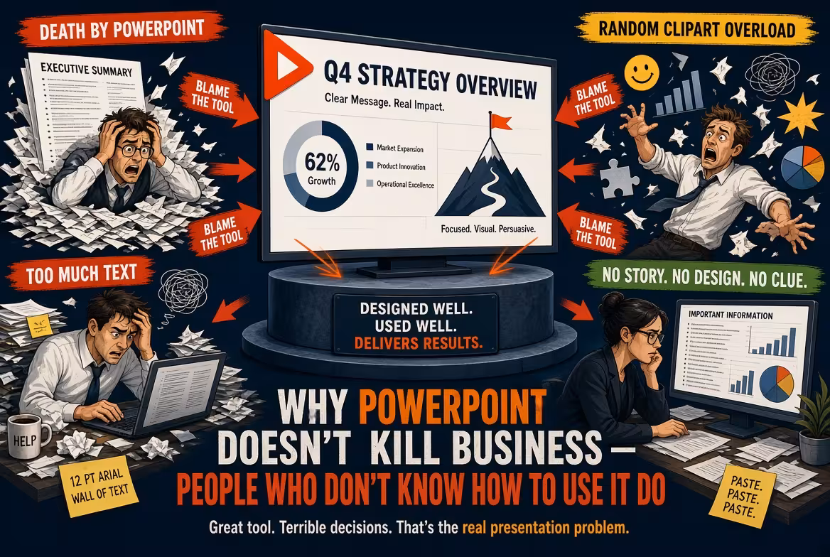 Why PowerPoint Doesn't Kill Business — People Who Don't Know How to Use It Do