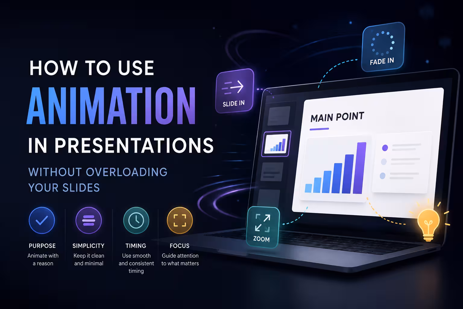 How to Use Animation in Presentations Without Overloading Your Slides