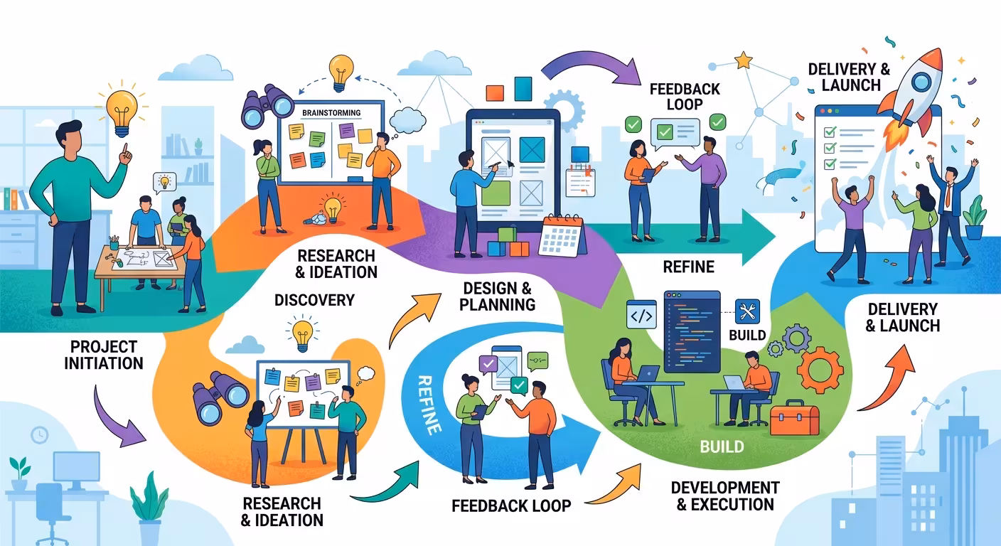 How to Visualize a Work Process Without It Looking Like a Flowchart Nobody Reads