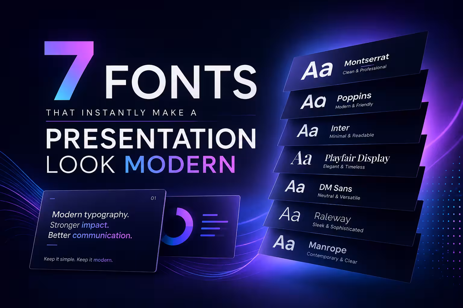 7 Fonts That Instantly Make a Presentation Look Modern