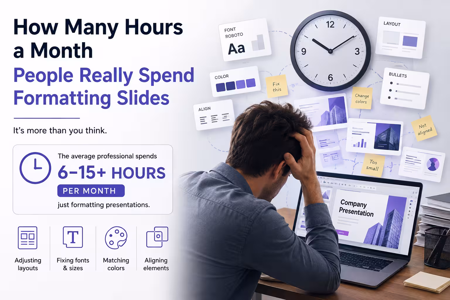 How Many Hours a Month People Really Spend Formatting Slides