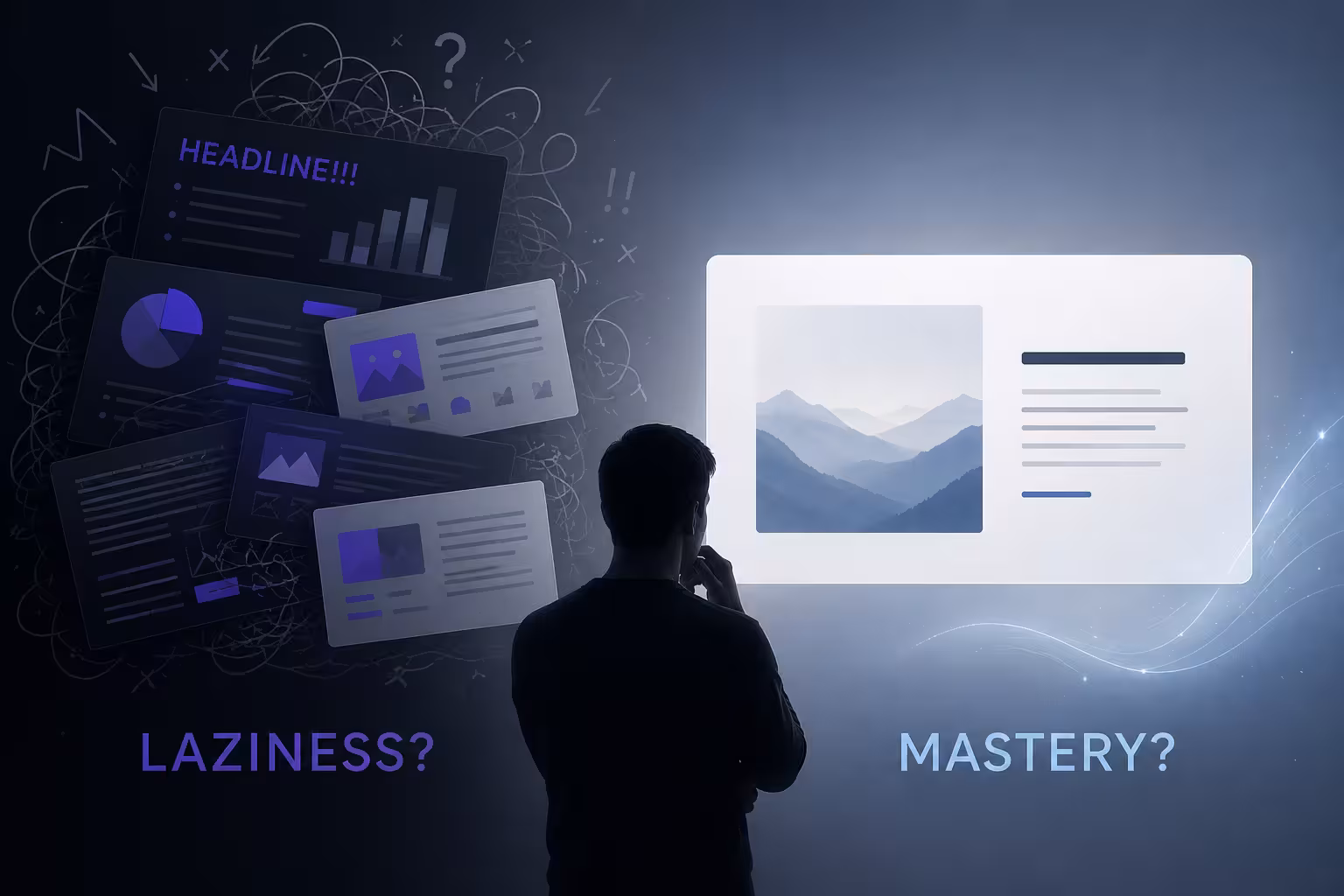 Minimalist Presentation Design: Laziness or Mastery?