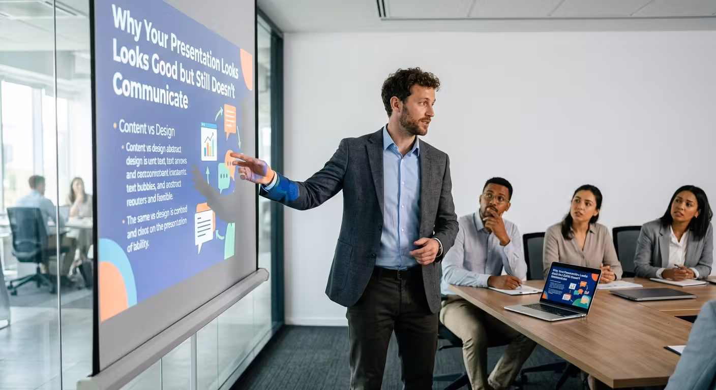 Why Your Presentation Looks Good but Still Doesn’t Communicate