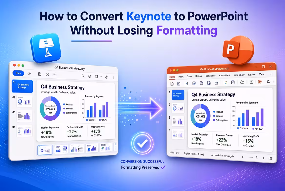How to Convert Keynote to PowerPoint Without Losing Formatting