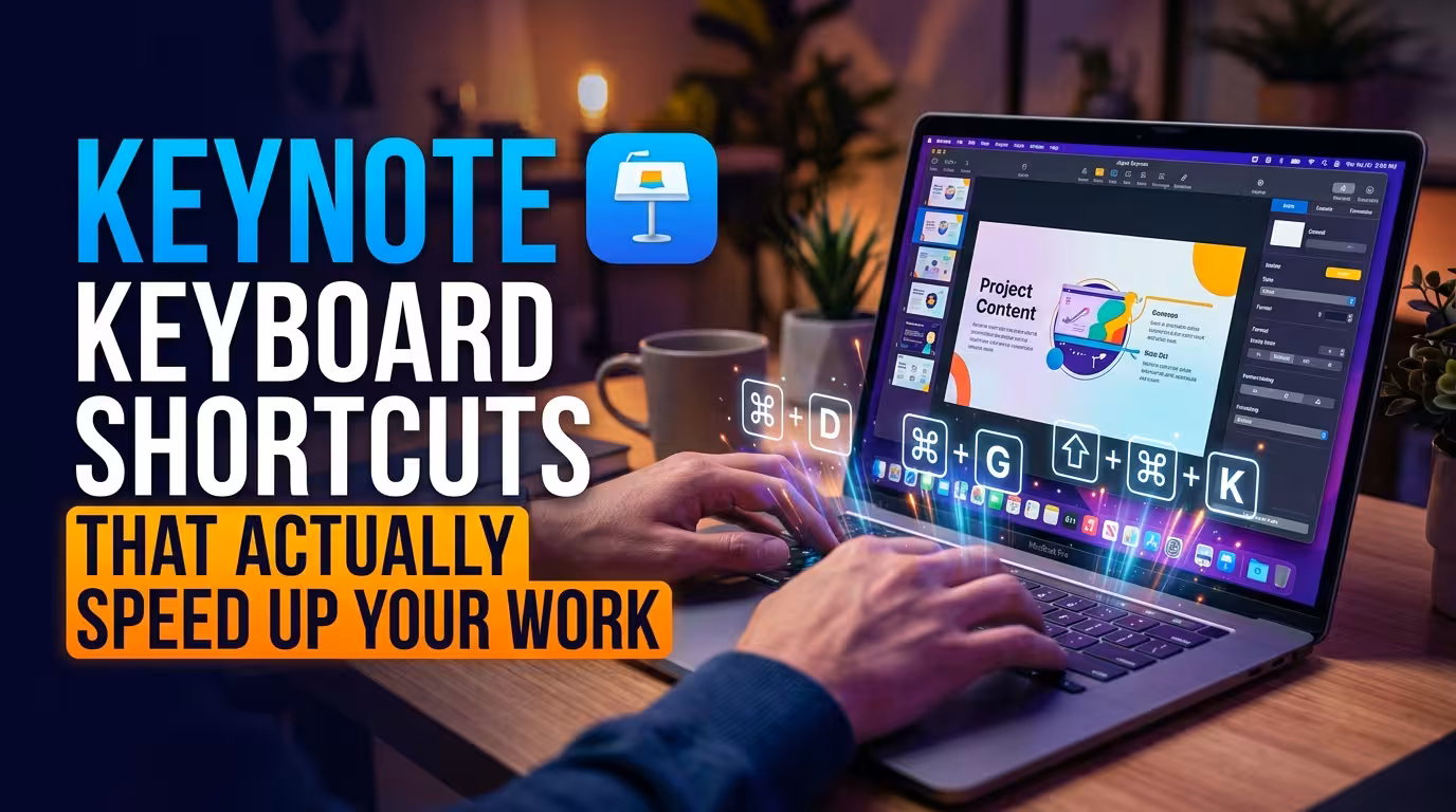 Keynote Keyboard Shortcuts That Actually Speed Up Your Work