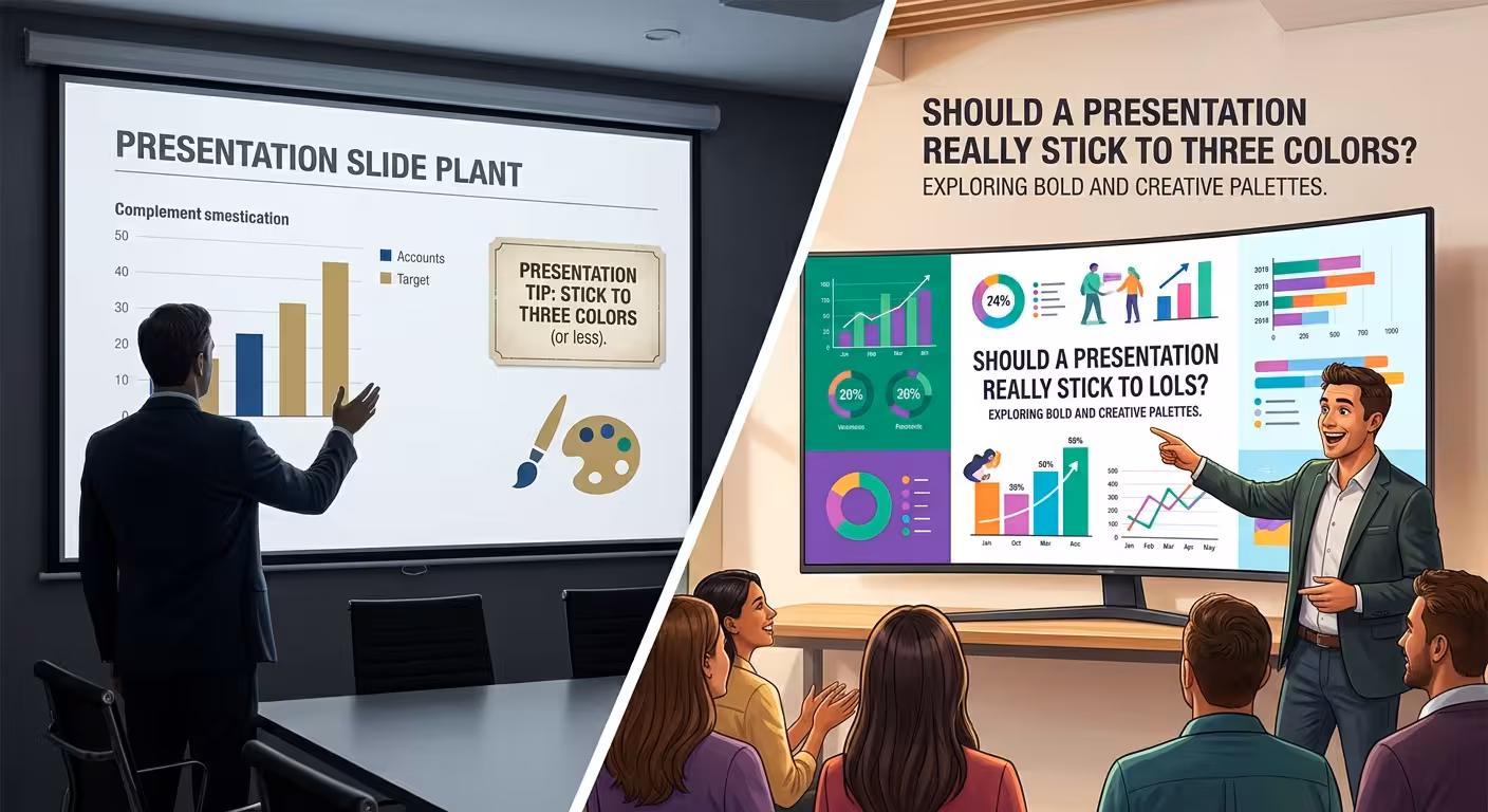 Should a Presentation Really Stick to Three Colors?