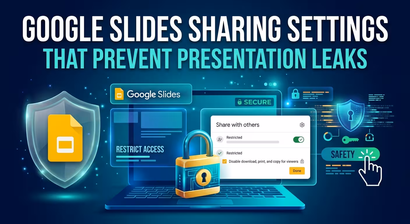 Google Slides Sharing Settings That Prevent Presentation Leaks