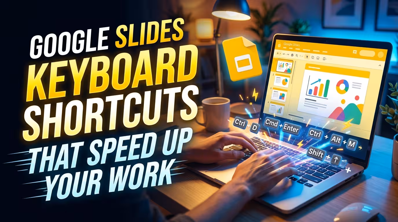 Google Slides Keyboard Shortcuts That Speed Up Your Work