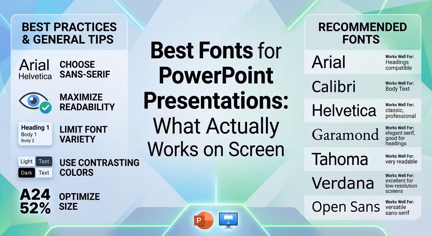 Best Fonts for PowerPoint Presentations: What Actually Works on Screen