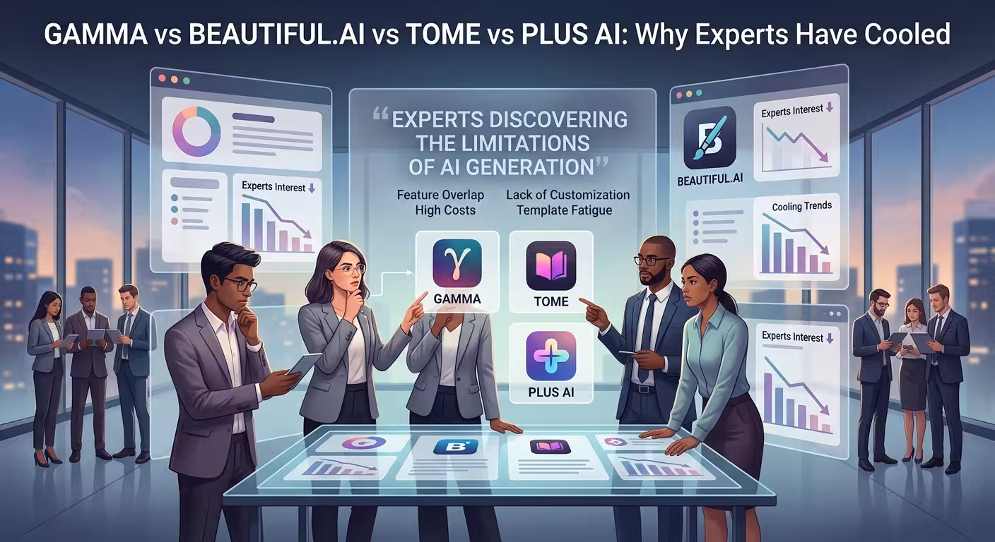 Gamma vs Beautiful.ai vs Tome vs Plus AI: Why Experts Have Cooled