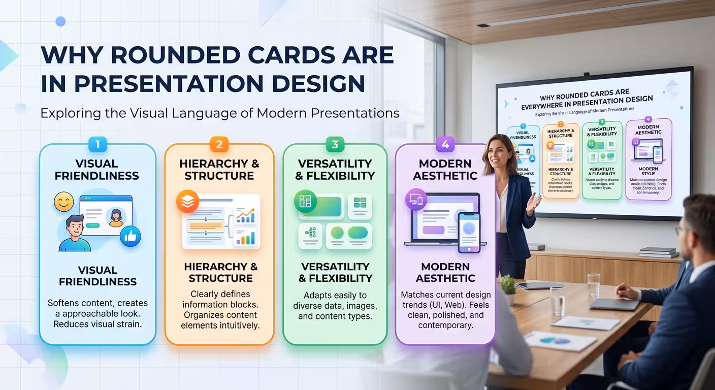 Why Rounded Cards Are Everywhere in Presentation Design