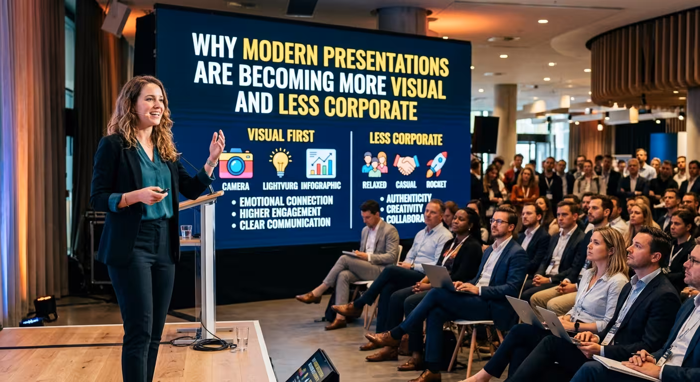 Why Modern Presentations Are Becoming More Visual and Less Corporate