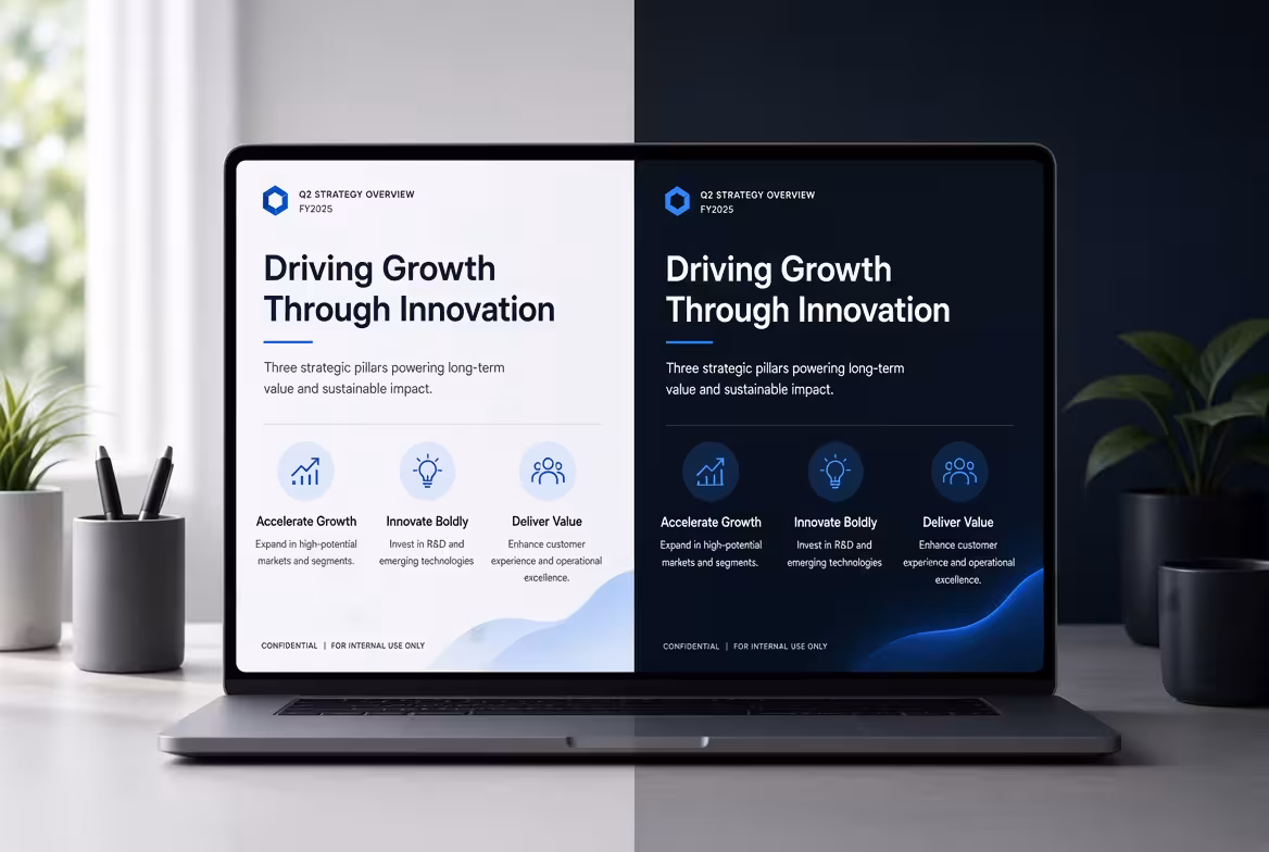 How to Design PowerPoint Slides for Both Dark and Light Environments