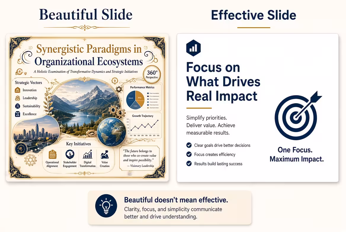 The Difference Between a Beautiful Slide and an Effective Slide