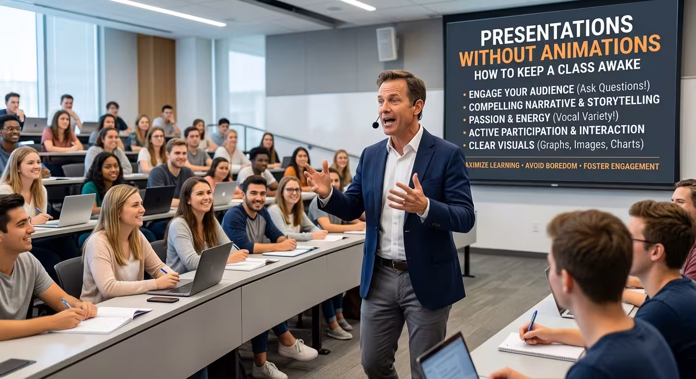 Presentations Without Animations: How to Keep a Class Awake