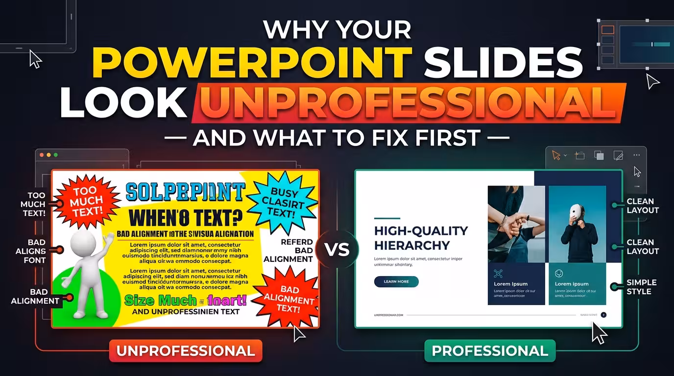 Why Your PowerPoint Slides Look Unprofessional — and What to Fix First