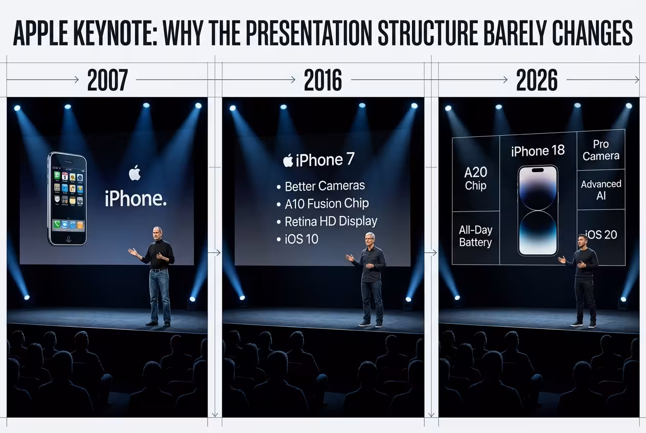 Apple Keynote: Why the Presentation Structure Barely Changes