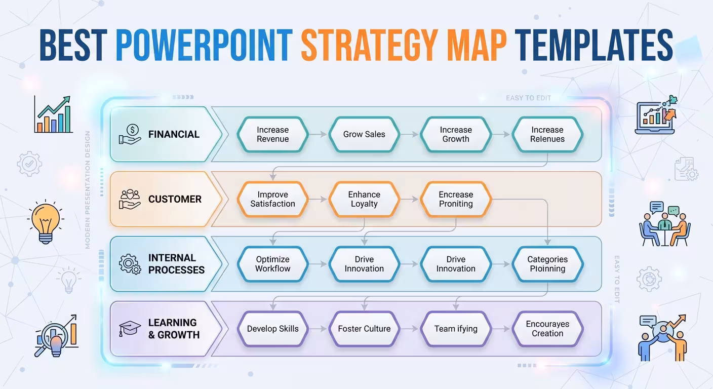 Best PowerPoint Strategy Map Templates