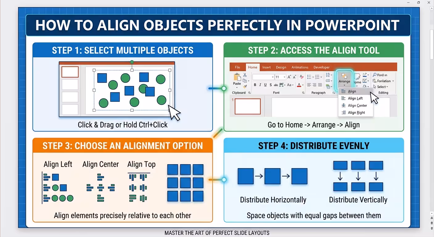 How to Align Objects Perfectly in PowerPoint