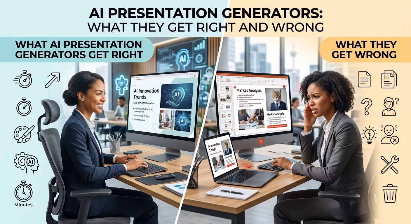 AI Presentation Generators: What They Get Right and Wrong