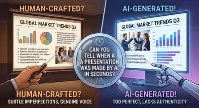 Can You Tell When a Presentation Was Made by AI in Seconds?