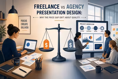 Freelance vs Agency Presentation Design: Why the Price Gap Isn't About Quality