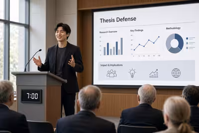 How to Present a 7-Minute Thesis Defense With Confidence