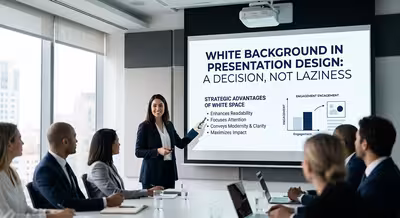 White Background in Presentation Design: A Decision, Not Laziness