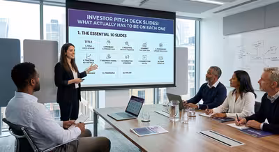 Investor Pitch Deck Slides: What Actually Has to Be on Each One