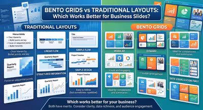 Bento Grids vs Traditional Layouts: Which Works Better for Business Slides?