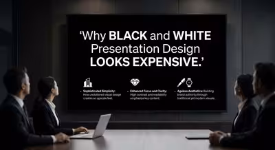 Why Black and White Presentation Design Looks Expensive
