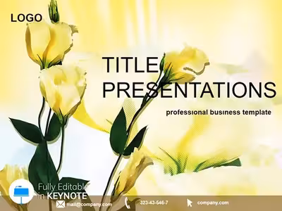 Vibrant Florist Flowers Keynote Template
