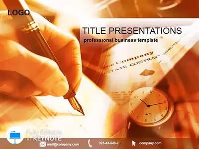 Legal Document Prep Keynote Template