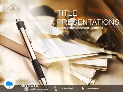 Professional Business Documents Keynote Template