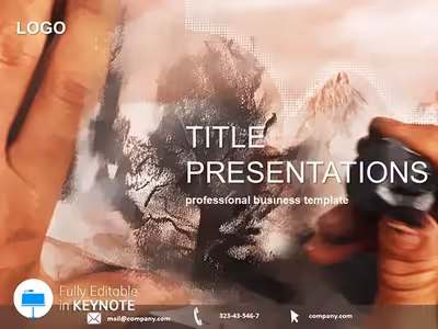 Artistic Drawing Keynote Template for Creatives